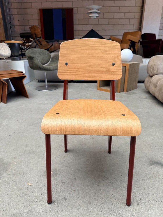 Silla Vitra Standard de Jean Prouvé (existencia: 3) – Sillas de comedor, Metal, Wood (photo 16 of 16)