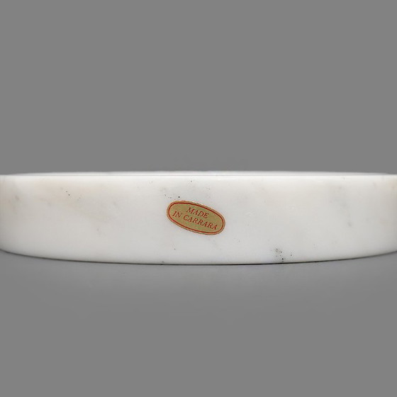 Image 1 of Cuenco de mármol blanco de Carrara, década de 1970
