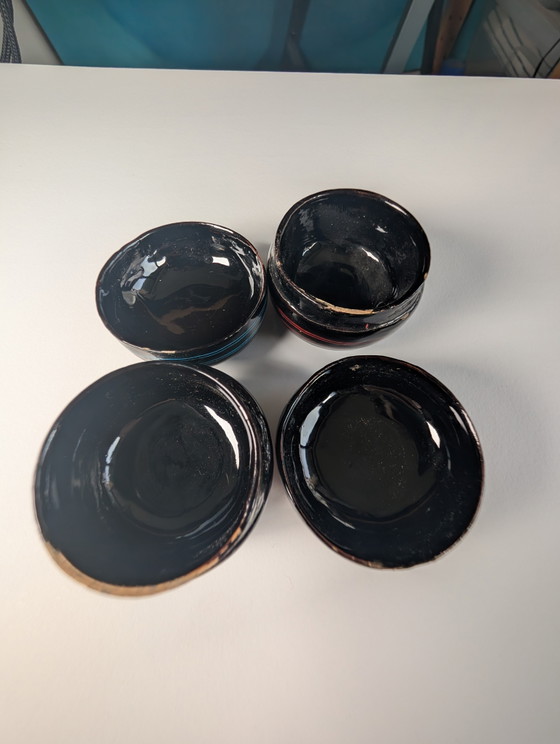Image 1 of Set aus 2 handgefertigten burmesischen Lackdosen
