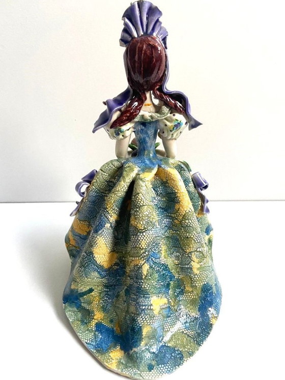 Image 1 of Collection Sujet Figurine Poupée Biscuit de Porcelaine Signée Cythère Sculpture