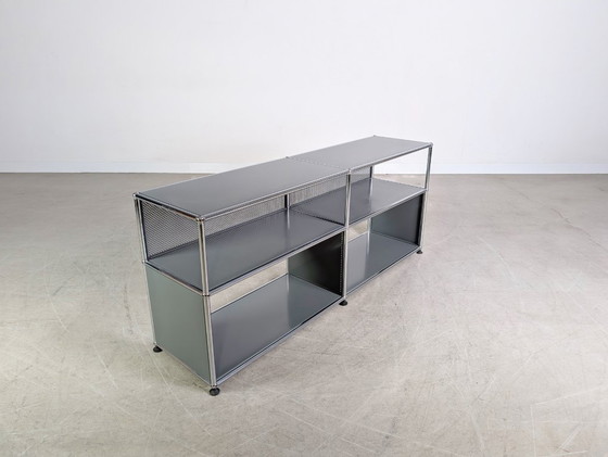 Image 1 of Original USM Haller 2x2 Sideboard Fritz Haller grau TV Board
