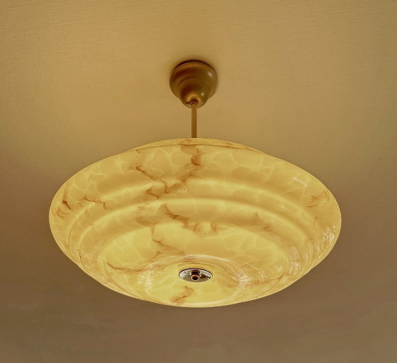 Image 1 of Art Deco Glass Pendant Light