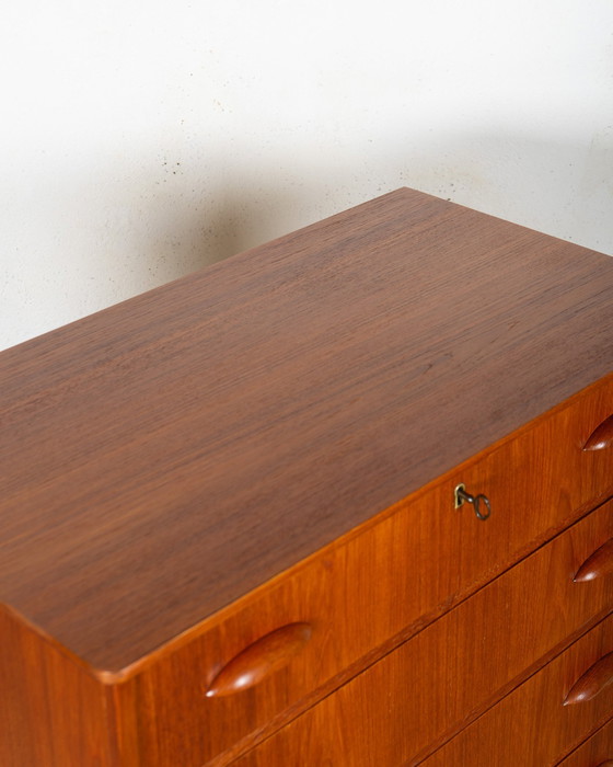 Image 1 of Danish Chest Of Drawers Made Of Teak, 6 Drawers