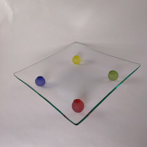 Frutero de cristal de Montana Design, década de 1980.