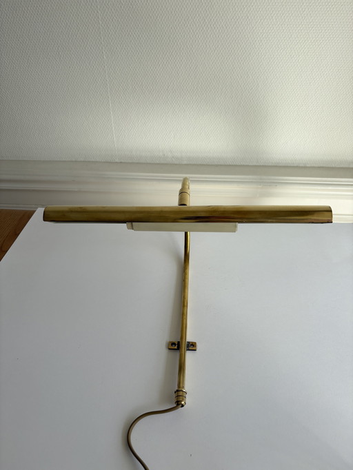 Schilderij lamp messing 