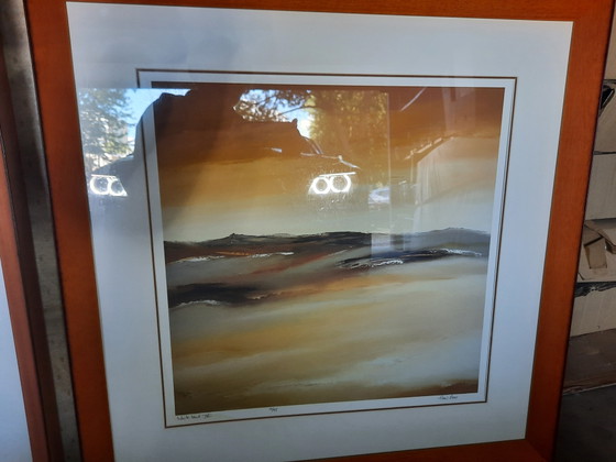 2 Quadri di Hans Paus – Litografie e stampe, Glass, Paper (photo 4 of 15)