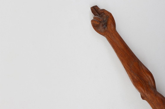 Image 1 of Handgeschnitztes Eichenholzkruzifix oder Corpus Christi, Belgien ca. 1900