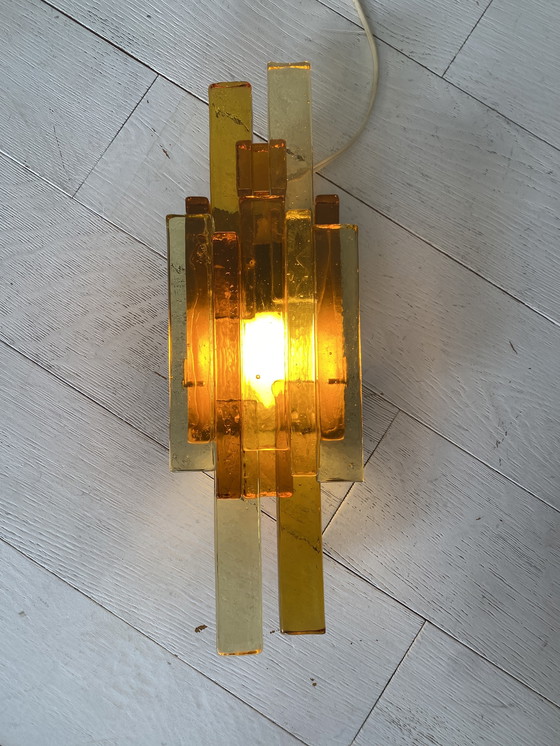 Image 1 of Coppia di applique in vetro