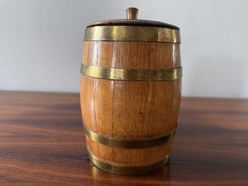 Titel   Vintage houten sigarenton – Schimmelpenninck “Marca Selecta” – mid-century (jaren ’50/’60)  ---  Beschrijving   Een kara