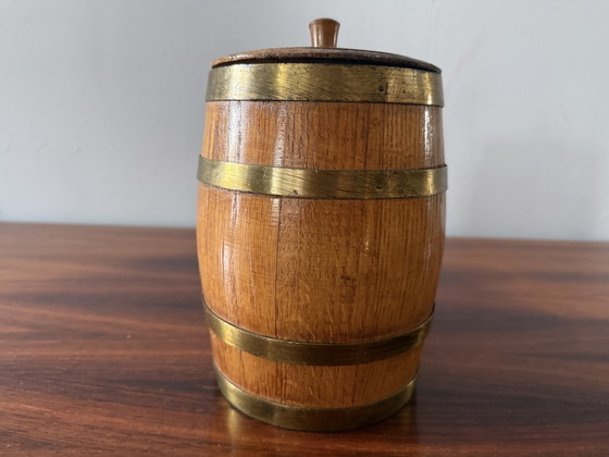 Image 1 of Titel   Vintage houten sigarenton – Schimmelpenninck “Marca Selecta” – mid-century (jaren ’50/’60)  ---  Beschrijving   Een kara