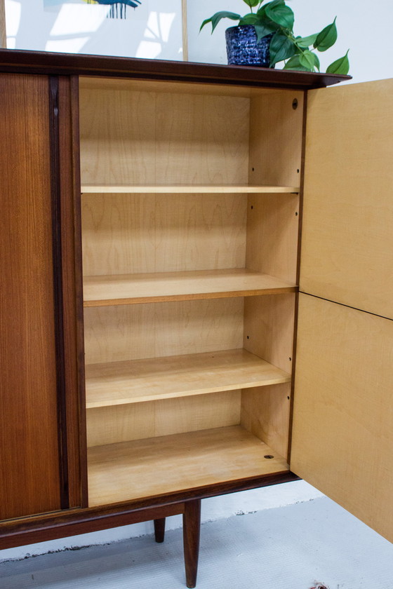 Image 1 of Vintage teak highboard sideboard Midcentury