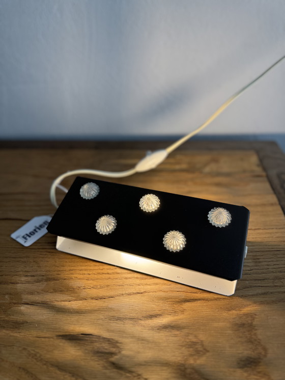 Image 1 of Lampada da parete vintage anni '70/'80 marrone con stelle in plastica 