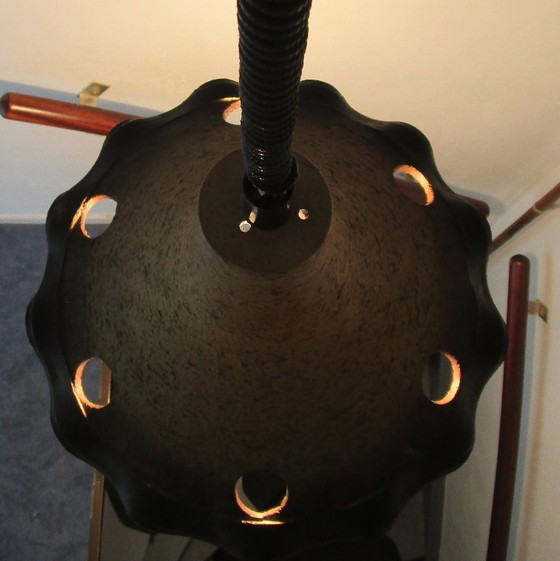 Lampada a Sospensione Vintage XL in Ceramica Anni '70 | Fat Lava / Germania Ovest | ø 42 cm. (photo 6 of 9)