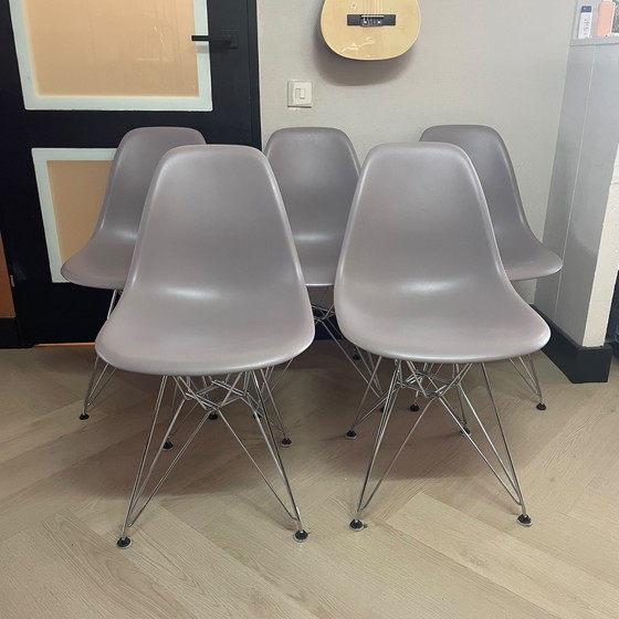 5 sedie Vitra Eames DSR design - Grigio/Tortora – Sedie da pranzo, Other (photo 6 of 6)