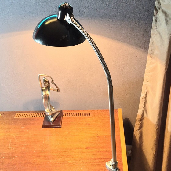 Image 1 of Unique Vintage Clam Lamp Original Kaiser idell 30s 40s