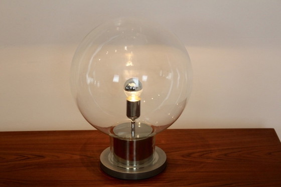 Raak Amsterdam XL Globe Lampe de table Chrome et Verre, Dutch Design Style (photo 2 sur 7)