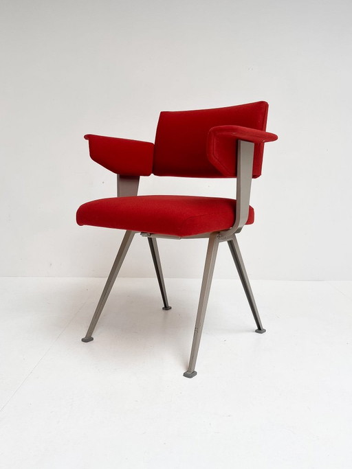 Dunkelroter Resort-Stuhl von Friso Kramer für Ahrend De Cirkel, 1970er Jahre – fauteuils, Textile