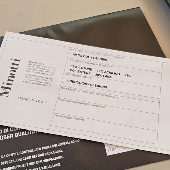 Image 1 of Minotti sofa model Williams unisex
