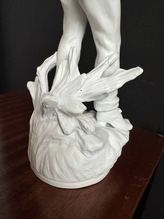 Image 1 of Antique Moreau biscuit porcelain statue