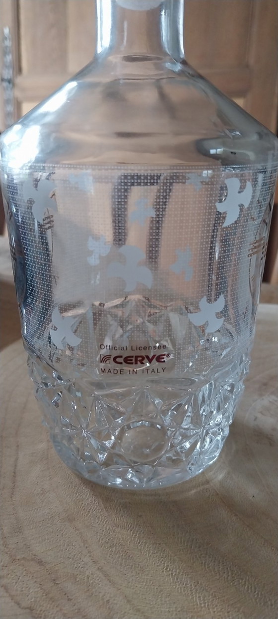 Image 1 of Servizio caraffa e 6 bicchieri di CERVE JUBILAEUM AD 2000 Christus Made in Italy
