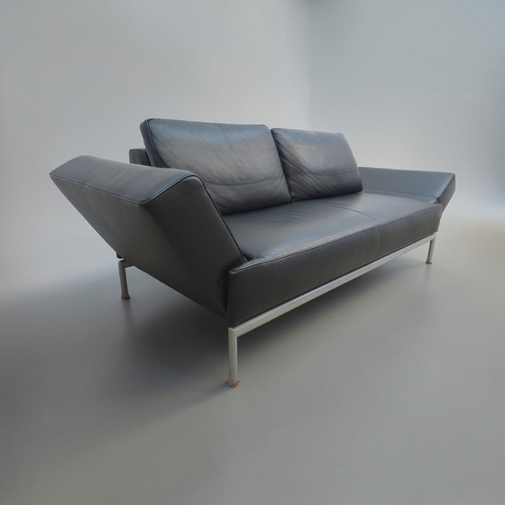 Image 1 of Sofá de diseño de dos plazas FSM Easy, sofá de cuero, sofá de asiento