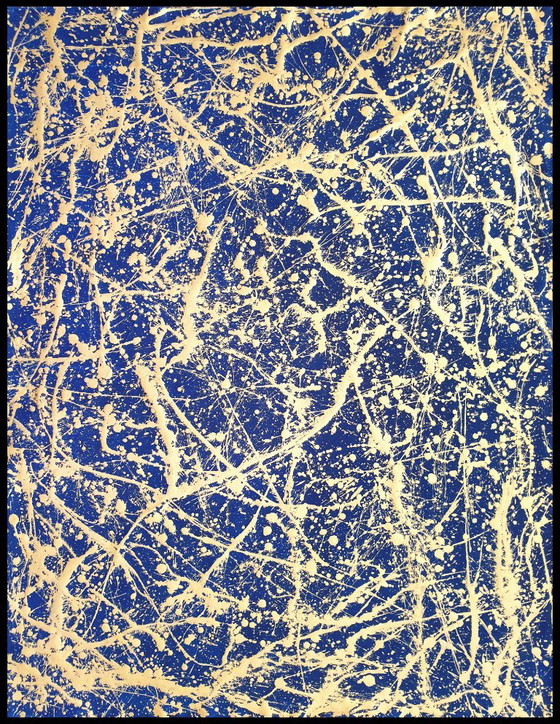 Jürgen Angeler - Golden Star Constellation – Peintures et dessins, Toile (photo 7 of 14)