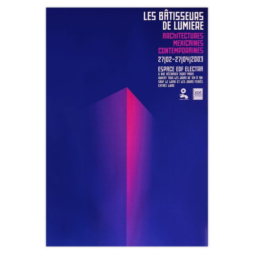 Bernard Baissait - Cartel Los constructores de la luz - Fundación de la electricidad de Francia – posters, Paper