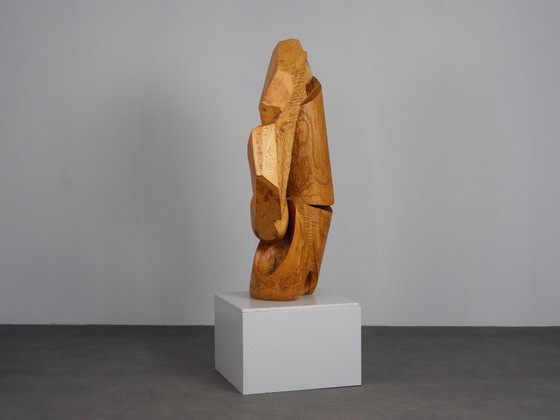 Escultura monumental “Herbalans” de Joop van Bergen, Países Bajos, década de 1980. – Wood (photo 10 of 10)