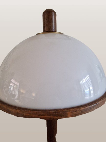 Steinhauer Table Lamp Mushroom – Glass, Wood (photo 5 of 5)