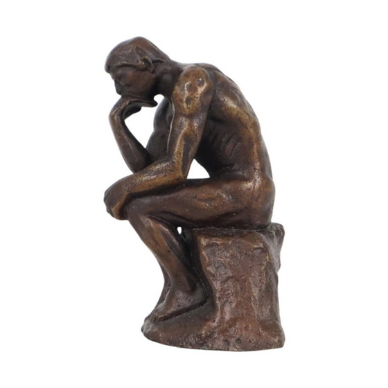 Naar Auguste Rodin Le Penseur De Denker Reproductie In Brons – Decoratieve objecten, Bronze (photo 3 of 10)