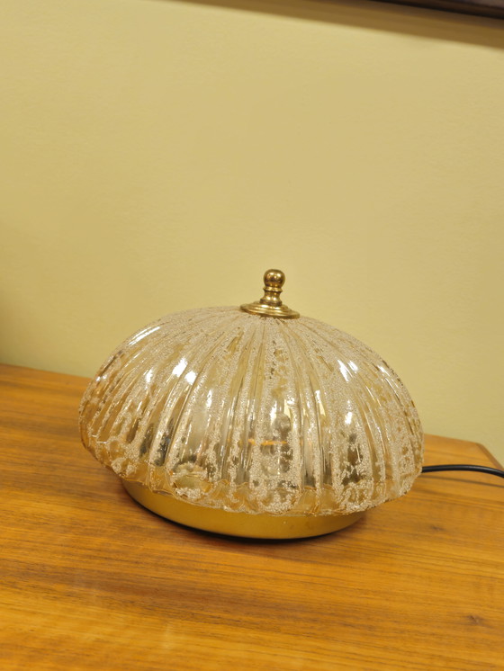 Image 1 of Vintage Glazen Plafonnière Plafondlamp Wandlamp Lamp