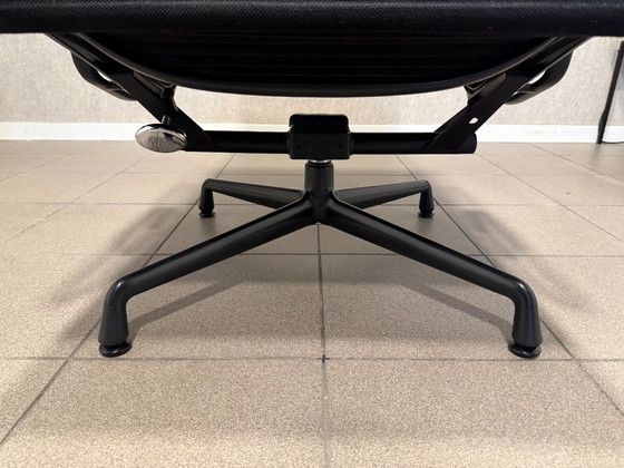 Image 1 of Vitra | Charles & Ray Eames | EA124 Lounge Chair | Black Hopsak & Black Aluminium | 1x