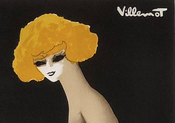 Image 1 of Bernard Villemot – BALLY “La Femme en Noir” – Litografía original, 1982