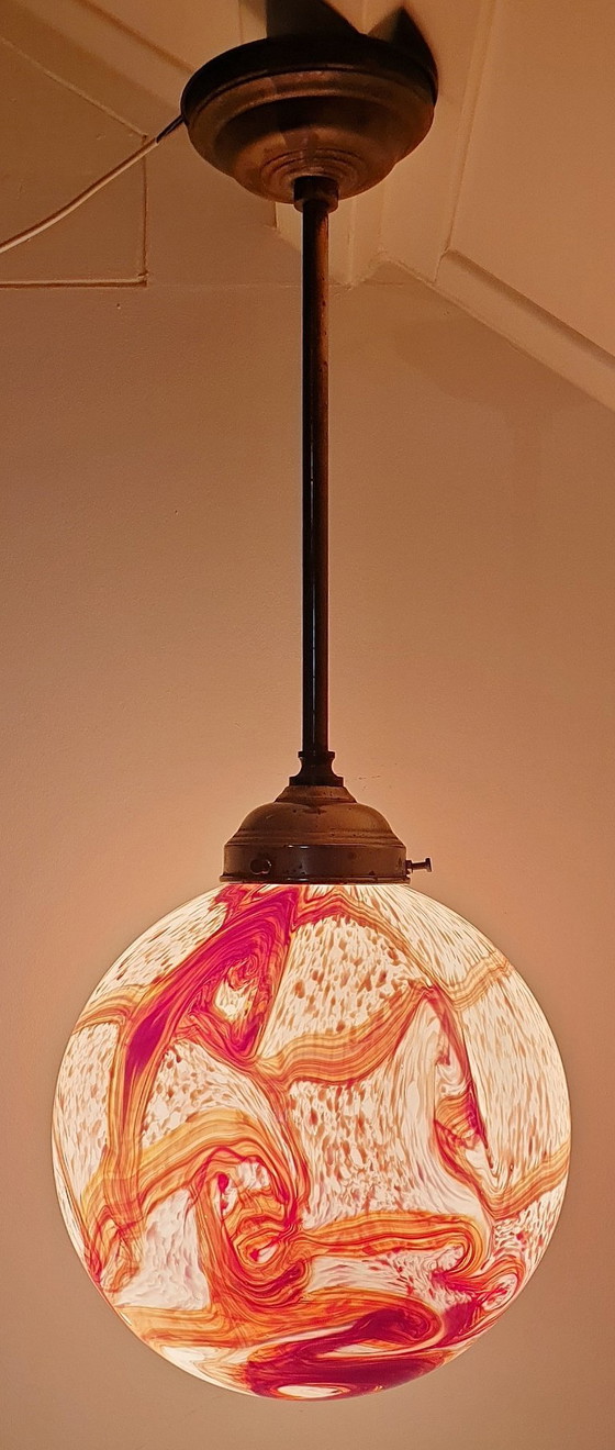 Image 1 of Vintage Art Deco Stijl Hanglamp