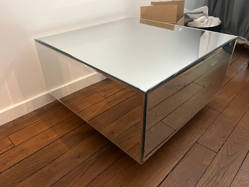 Vierkante gespiegelde salontafel 60 x 60 cm HK Living