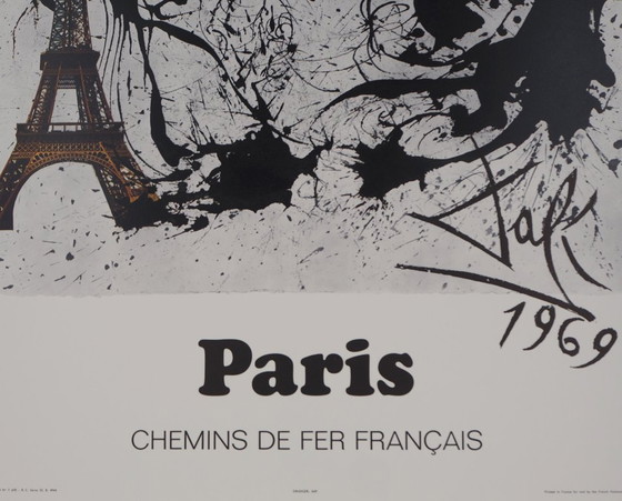Salvador Dalí: Parijs, SNCF (Vlindersuite), originele gesigneerde lithografie – Litho's & Zeefdrukken, Paper (photo 5 of 6)