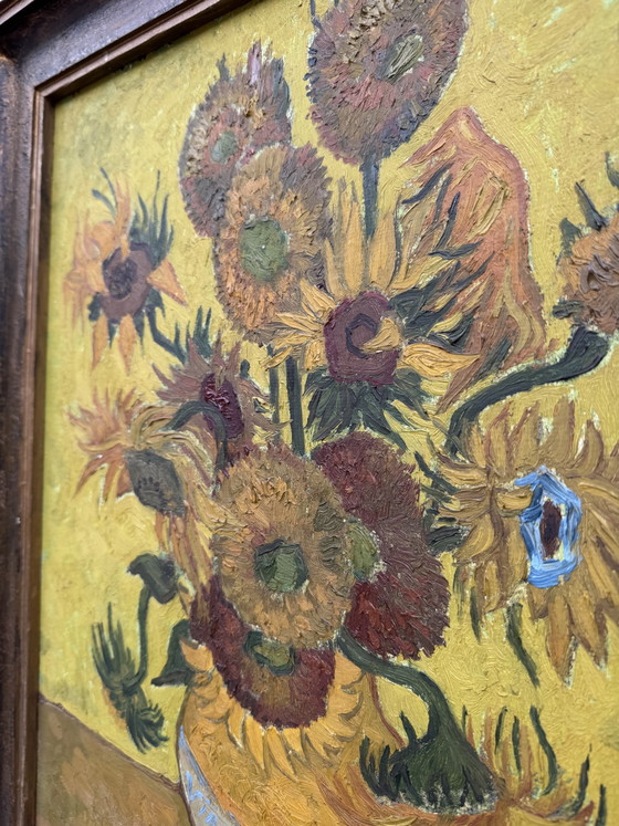 Gemälde Sonnenblumen nach Van Gogh – Gemälde & Zeichnungen, Wood (photo 4 of 15)