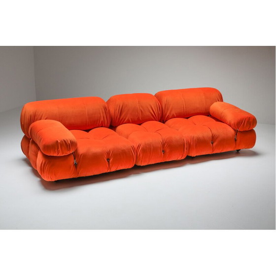 Image 1 of Vintage sectional sofa Camaleonda in bright orange  1970s