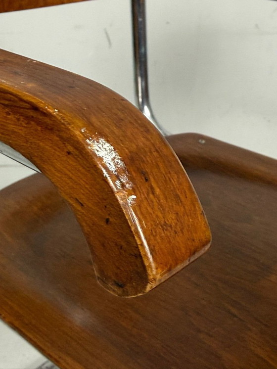 Image 1 of Juego de 2 sillas cantilever de Mart Stam para detectores de mosquitos, modelo: FN6, década de 1930