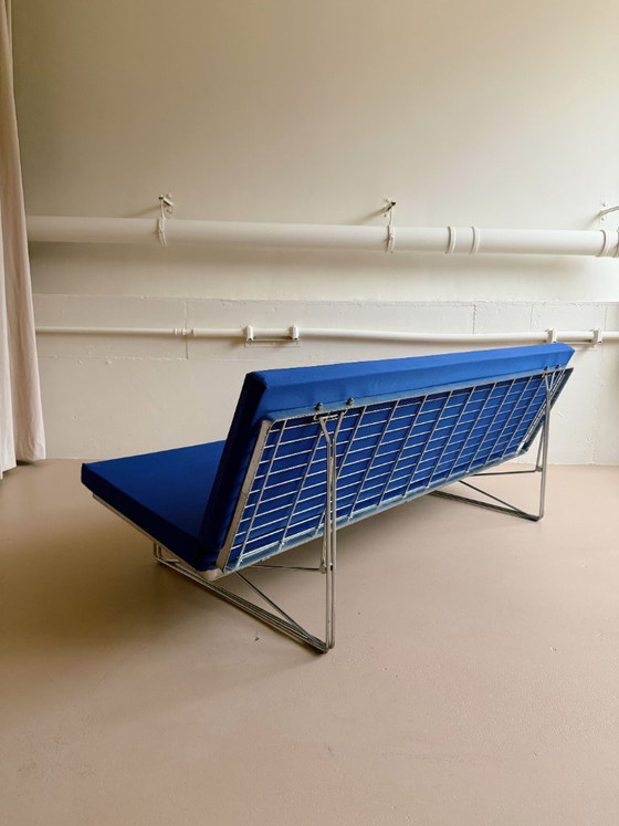 Vintage 'Moment' sofa in blauw, Niels Gammelgaard Ikea 1980s – 2 zitsbanken, Metal (photo 5 of 6)