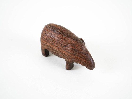 Image 1 of Figurine animale en bois, design danois, années 1970, fabriquée au Danemark