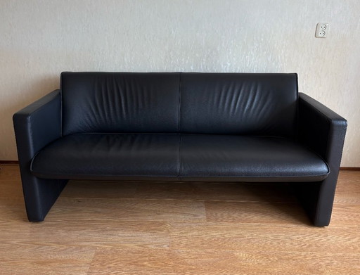Leolux Fiabo Canapé 2 ½ places, cuir Wapiti noir