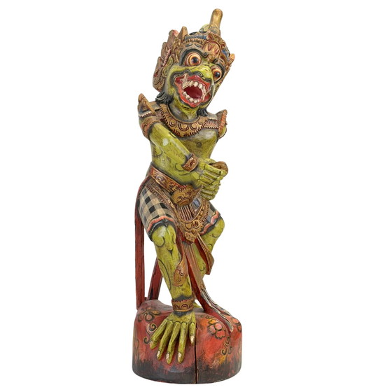 Antiguo porta-Kris Hanuman guardián de templo de madera tallada a mano siglo XIX – Objetos decorativos (photo 2 of 11)