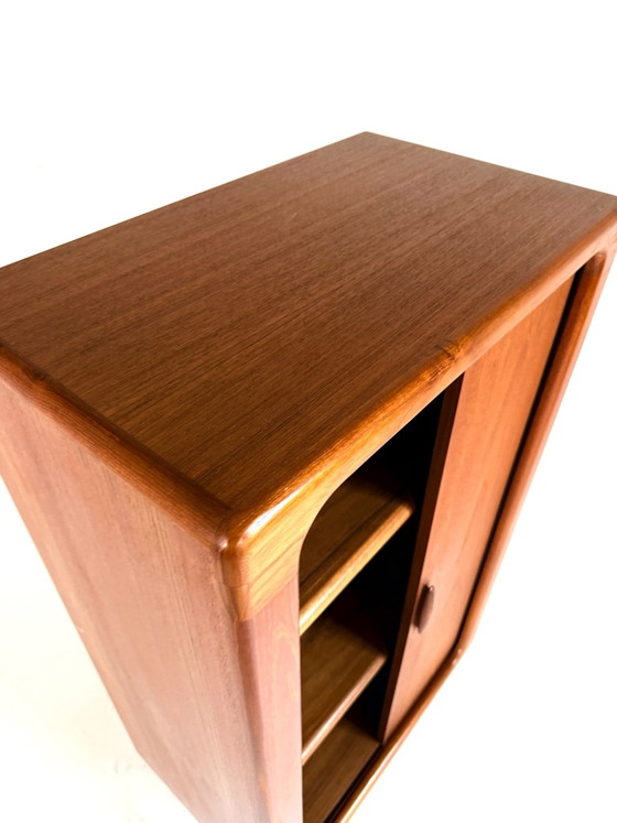 Vintage Deense  teakhouten highboard, Dyrlund ‘80, Wandkast, Bruin (foto 7 van 10)