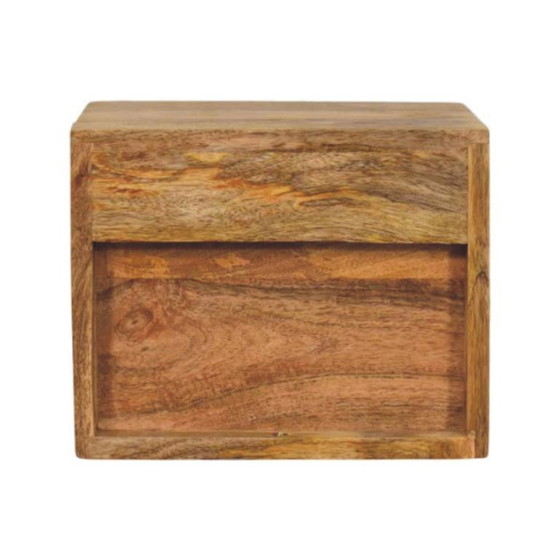 Solis Wall-Mounted Nightstand with Drawer (Oak Finish) – Artisan, Wood (photo 10 of 10)