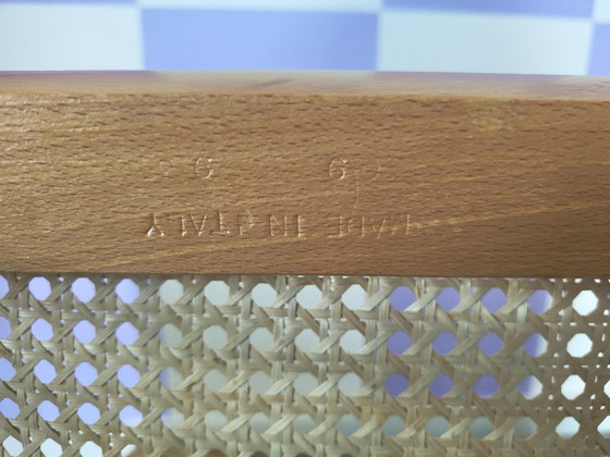 Image 1 of Ensemble de 2 chaises B32 de Marcel Breuer, piètement traîneau chromé