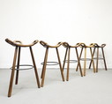 1/12 Brutalist Marbella Barhocker Bar Stool Set Sergio Rodrigues