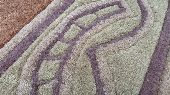 Image 1 of Alfombra oriental moderna y contemporánea de lana hecha a mano, 227x323cm.