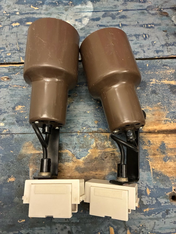 Set of 6 Vintage Philips Track Spot Lights NWS 83/96 – 70s Space Age – Metal, Plastic (photo 5 of 15)