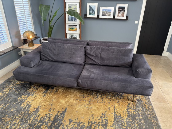Movani sofa with ottoman, can be used as a regular or lounge sofa, anthracite, Modular sofas, Textile, rvs (photo 4 of 15)